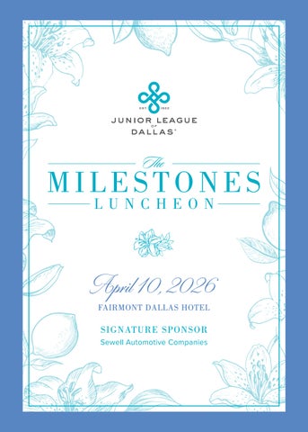 The 15th Annual Milestones Luncheon