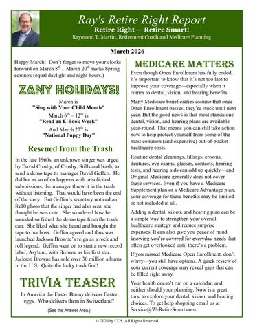 Ray's Retire Right Report - Mar 2026 v2