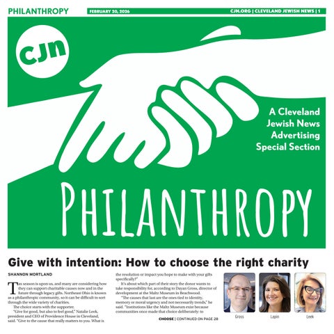 February, Philanthropy, 2026