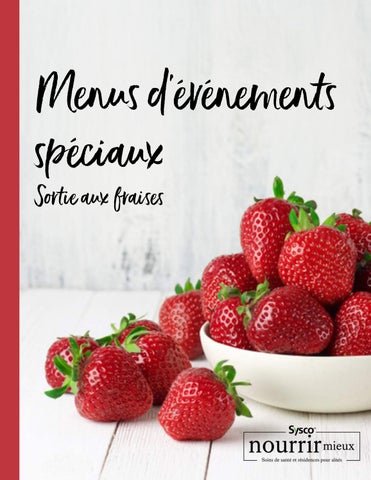 Strawberry Social Menu Package - Sysco Nutrition Services- FR
