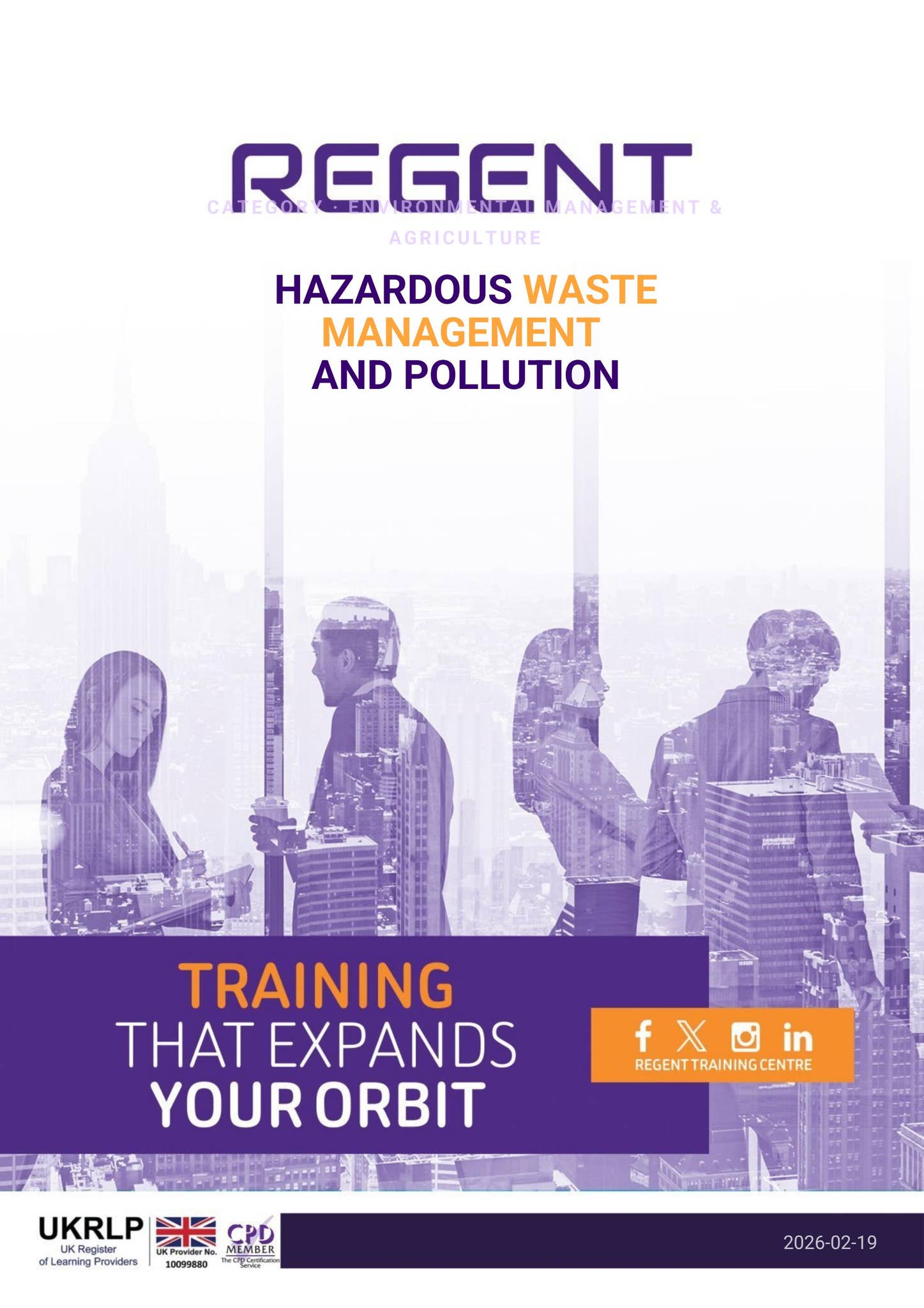 Regulated Garbage Training.pdf Hazardous Waste Management and Pollution Training Course by Regent ...