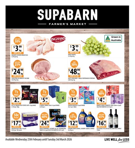 SUPABARN BROCHURE Available Wednesday 25th February until Tuesday 3rd March 2026