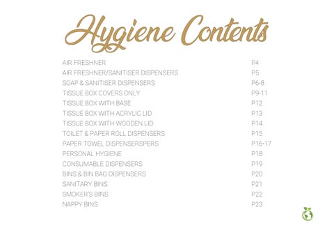 HYGIENE 灯饰目录 第 3 页