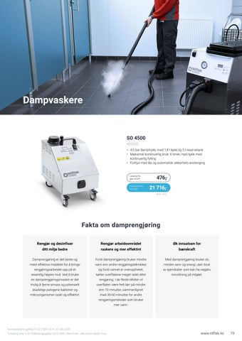 Norengros Nilfisk Maskinkampanje vår sommer 2026 第 19 页