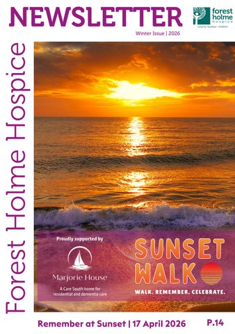 Forest Holme Hospice Winter Newsletter 2026