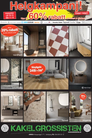 Kakelgrossisten helgkampanj feb-mars