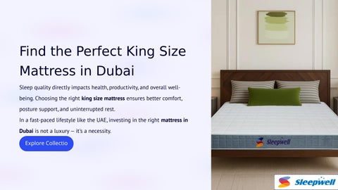 King Size Mattress in Dubai – Complete Buying Guide by Sleepwell