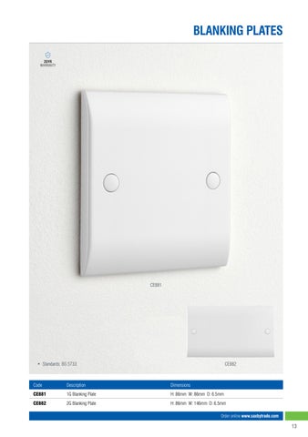 Electrical White Curved Edge 灯饰目录 · Saxby 第 13 页