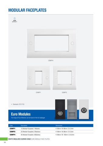 Electrical White Curved Edge 灯饰目录 · Saxby 第 14 页