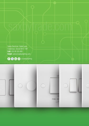 Electrical White Curved Edge 灯饰目录 · Saxby 第 16 页