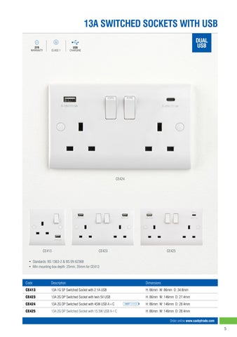 Electrical White Curved Edge 灯饰目录 · Saxby 第 5 页
