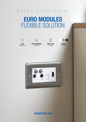 Electrical Euro Modules 灯饰目录 · Saxby 第 3 页