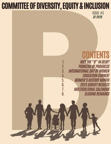 Committee of Diversity, Equity, & Inclusion  - Newsletter Issue #5 