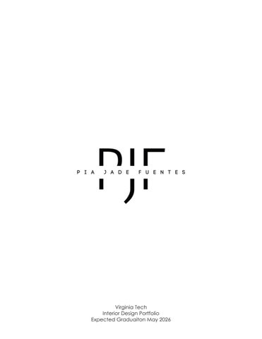 Pia Fuentes' VT Interior Design 2026 Portfolio