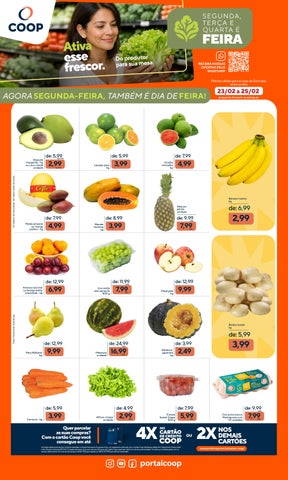 Coop Segunda, Terça e Quarta é Feira 23 a 25.02 SOROCABA