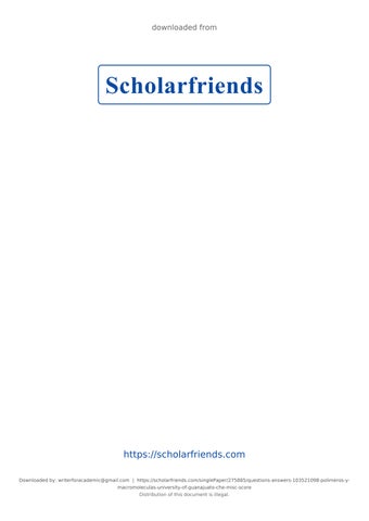 Questions & Answers > 103521098-Polimeros-y-macromoleculas University of Guanajuato CHE MISC. Score 