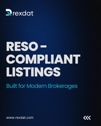 RESO - Compliant Listings Built for Modern Brokerages