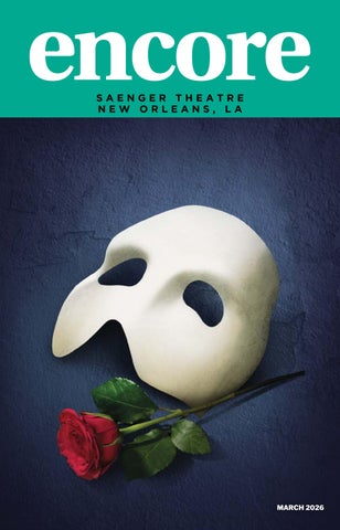 New Orleans Saenger Theatre, Phantom of the Opera, March 2026
