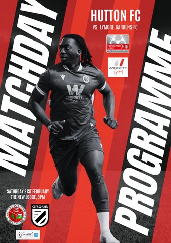 Hutton FC vs. Lymore Gardens FC Matchday Programme 21.02.26