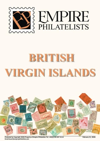 British Virgin Islands Stamp Catalog