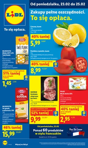 Lidl gazetka od 23.02 do 25.02.2026