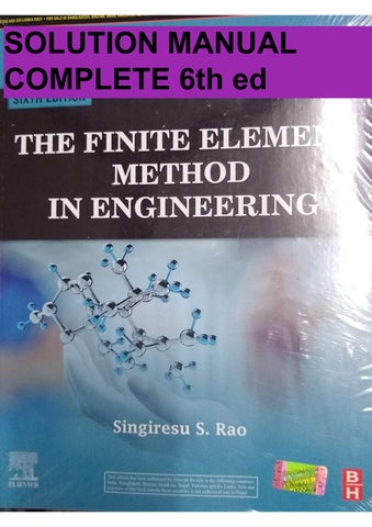 solution manual The Finite Element Method in Engineering, Sixth Edition Singiresu S. Rao