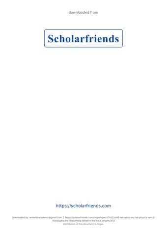 4.4.3 Lab: Optics Dry Lab Physics Sem 2_investigate the relationship between the focal lengths of a 