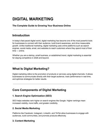 Digital Marketing