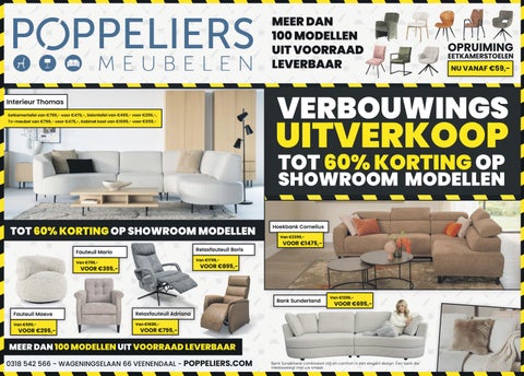 Folder of advertentie Poppeliers Meubelen Week 9