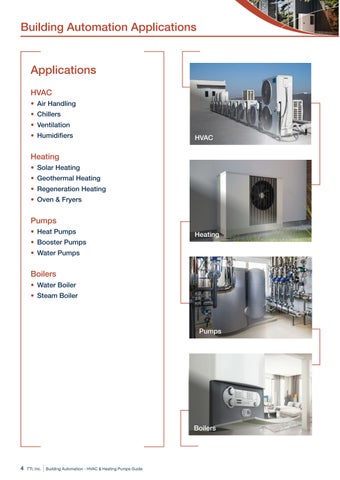 TTI Building Automation - HVAC × Heating Pumps Application 指南 第 4 页