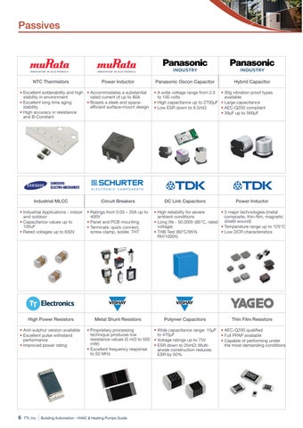 TTI Building Automation - HVAC × Heating Pumps Application 指南 第 6 页