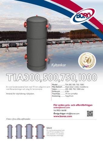 TIA kyltankar i 4 storlekar