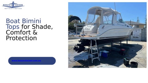 Boat Bimini Tops for Shade, Comfort & Protection