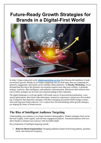 Future-Ready Growth Strategies for Brands in a Digital-First World