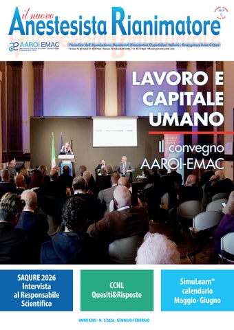 Il Nuovo Anestesista Rianimatore 1/2026