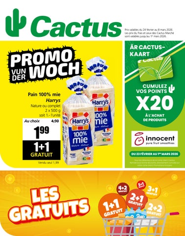 Dépliant Cactus du 24.02.2026