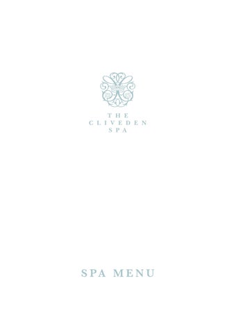 Cliven Spa Kitchen Menu