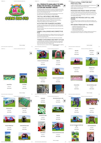 MK Bouncy Castles -  Inflatables - Games - Party Rental - Milton Keynes, Aylesbury & Luton