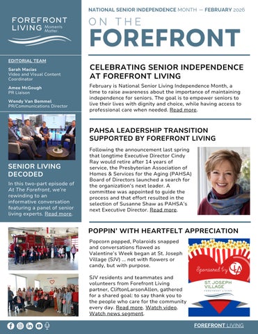 On the Forefront | February 2026