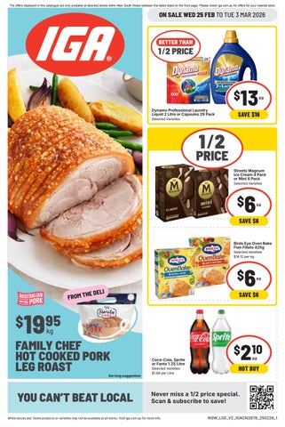 NSW – Supa IGA Catalogue (Summer Hill) 25.2.26