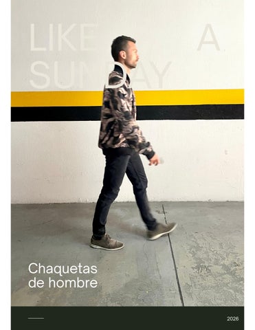 LIKE A SUNDAY chaquetas hombres 01/ 2026