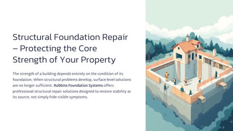 Structural Foundation Repair  Protecting the Core Strength of Your Property