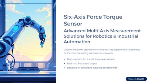 Advanced Six Axis Force Torque Sensor from Marex