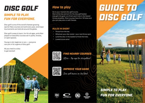 GUIDE TO DISCGOLF (English)