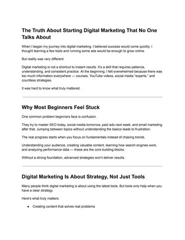 The Real Truth About Learning Digital Marketing as a Beginner