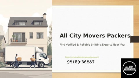 All City Movers Packers – Find Verified & Reliable Shifting Experts Near You