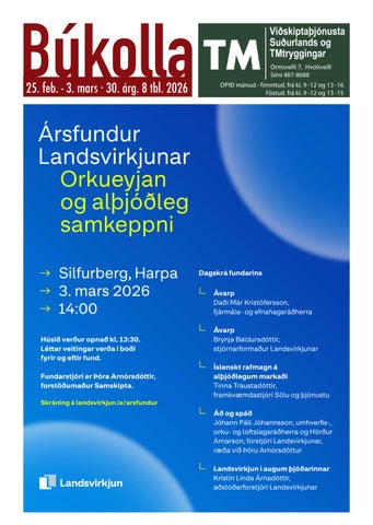 Búkolla 25. febrúar–3. mars 2026