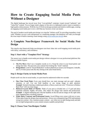 How to Create Engaging Social Media Posts Without a Designer