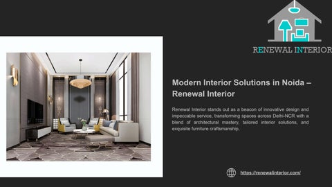 Modern Interior Solutions in Noida – Renewal Interior