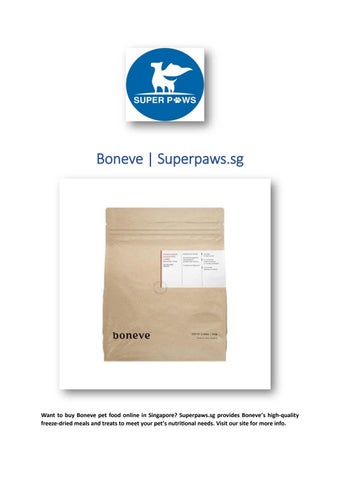 Boneve | Superpaws.sg